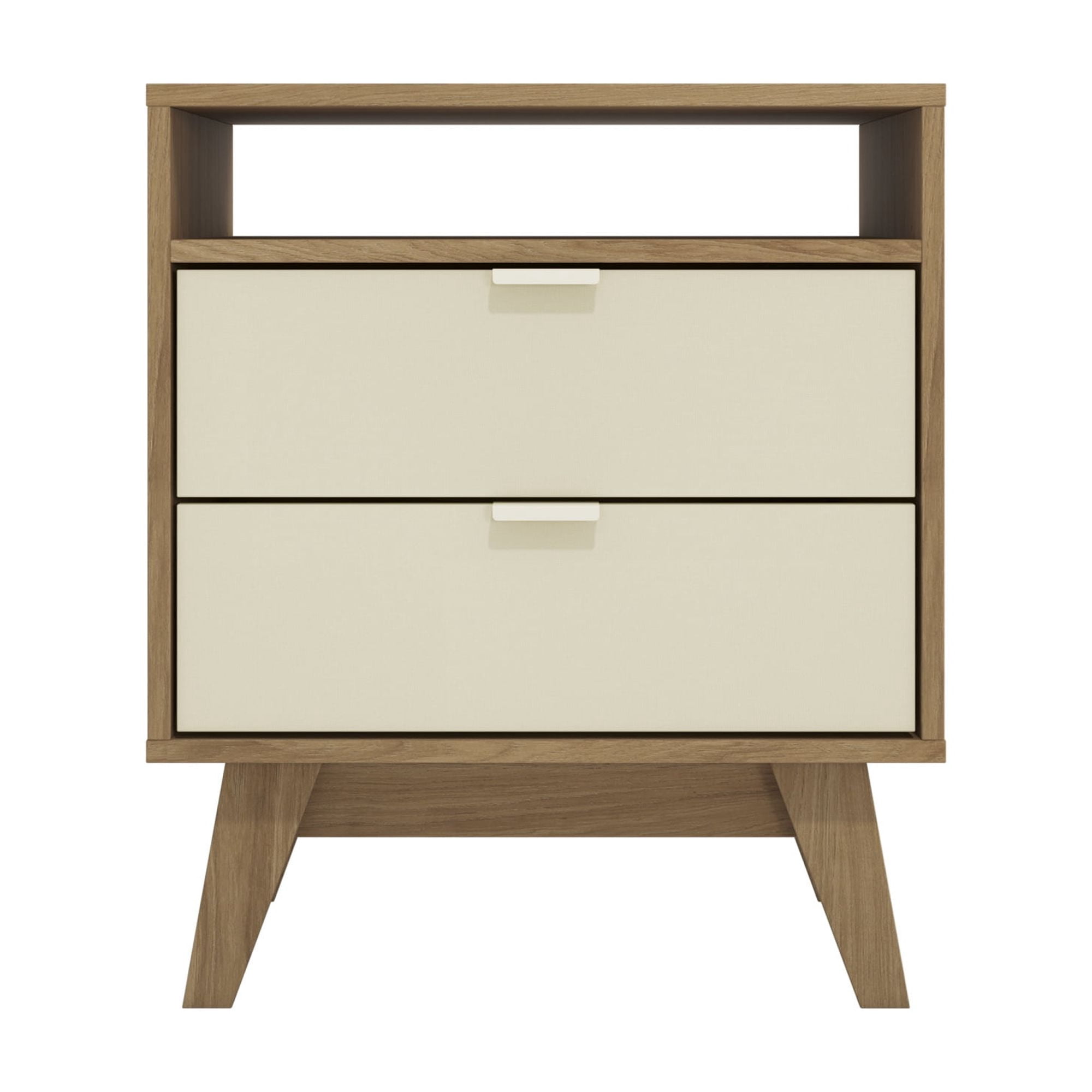 Kappesberg Hanford Light Brown/Creme 56.8"W Dresser and Two Nightstand Bedroom Set - for Adults and Teens