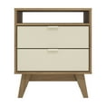 thumbnail image 3 of Kappesberg Hanford Light Brown/Creme 56.8"W Dresser and Two Nightstand Bedroom Set - for Adults and Teens, 3 of 6