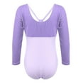 thumbnail image 4 of DPOIS Kids Girls One Piece Long Sleeve Leotard Ballet Latin Dance Jumpsuit Bodysuit, 4 of 4