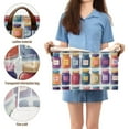 thumbnail image 5 of Yayeee Foldable Storage Basket for Shelves with Handles Set of 2 Waterproof Cloth Bins, Blue Jam Jars, 5 of 7