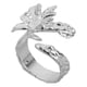 thumbnail image 1 of Anillo floral abierto ajustable para mujer, joyería minimalista con estilo, diseño único y elegante para uso diario, fiestas y citas, 1 of 8