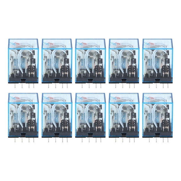 Relé de potencia electromagnética relé electromecánico de alto punto de fusión 110V 3A Retardante de llama de PC fácil de instalar para electrodomésticos para fábricas ANGGREK Otros