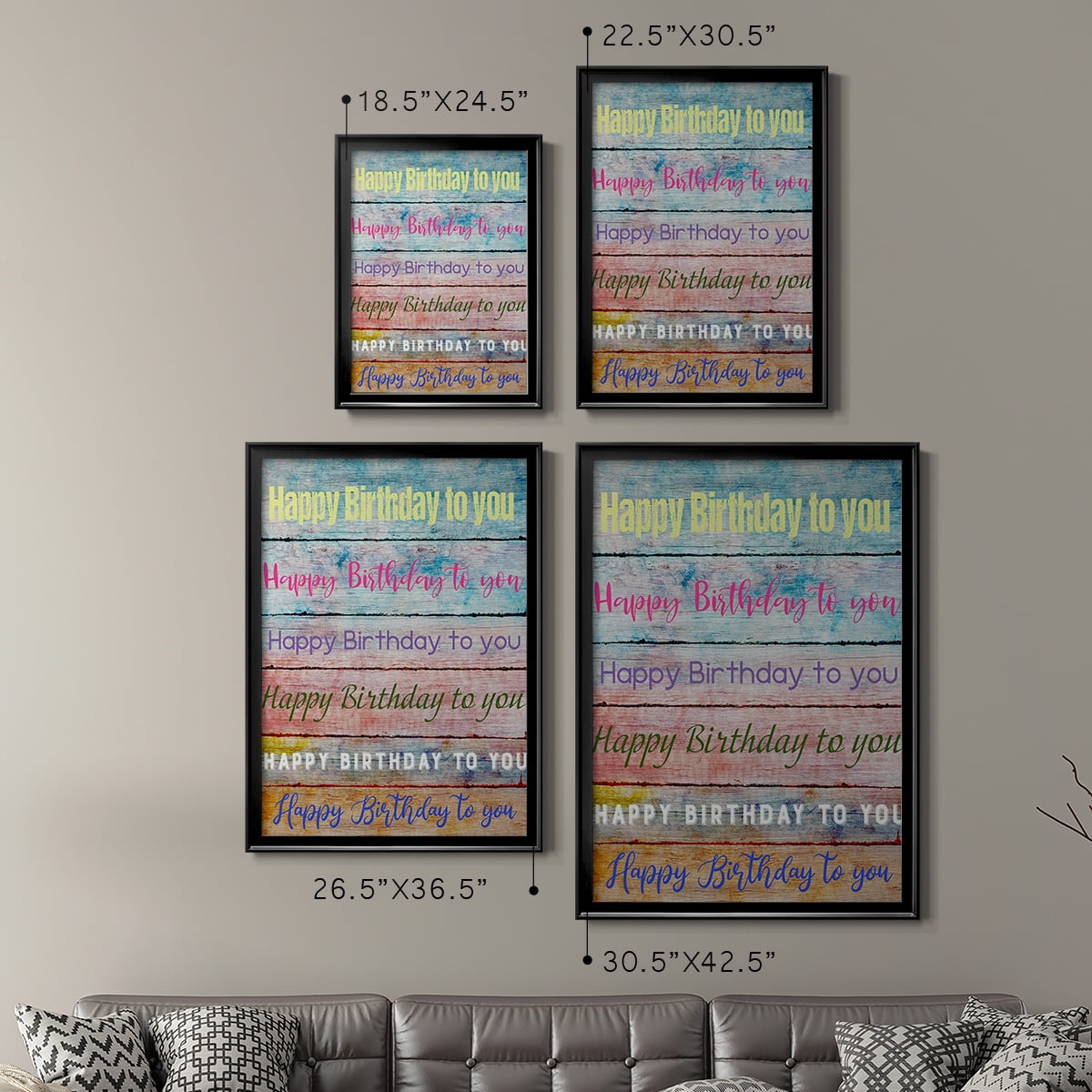 Birthday Song Premium Framed Print - Ready to Hang