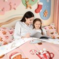thumbnail image 5 of Manfei Western Xmas Festive 7-Piece Twin Bedding,Cartoon Christmas Snowflake Bedding Comforter Set,Xmas Reversible, 5 of 7