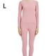 thumbnail image 4 of Jumpingount Ropa interior térmica de invierno, conjunto de calzoncillos largos, Tops de manga larga, bragas elásticas cálidas de cintura media, ropa Prendas para la parte del cuerpo Rosado L Jumpingount AP013648-02, 4 of 6