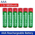 thumbnail image 2 of AAA Battery 1.5V rechargeable AAA battery 8800mAh AAA 1.5V New Alkaline Rechargeable battery for led light toy MP3 long life, 2 of 4