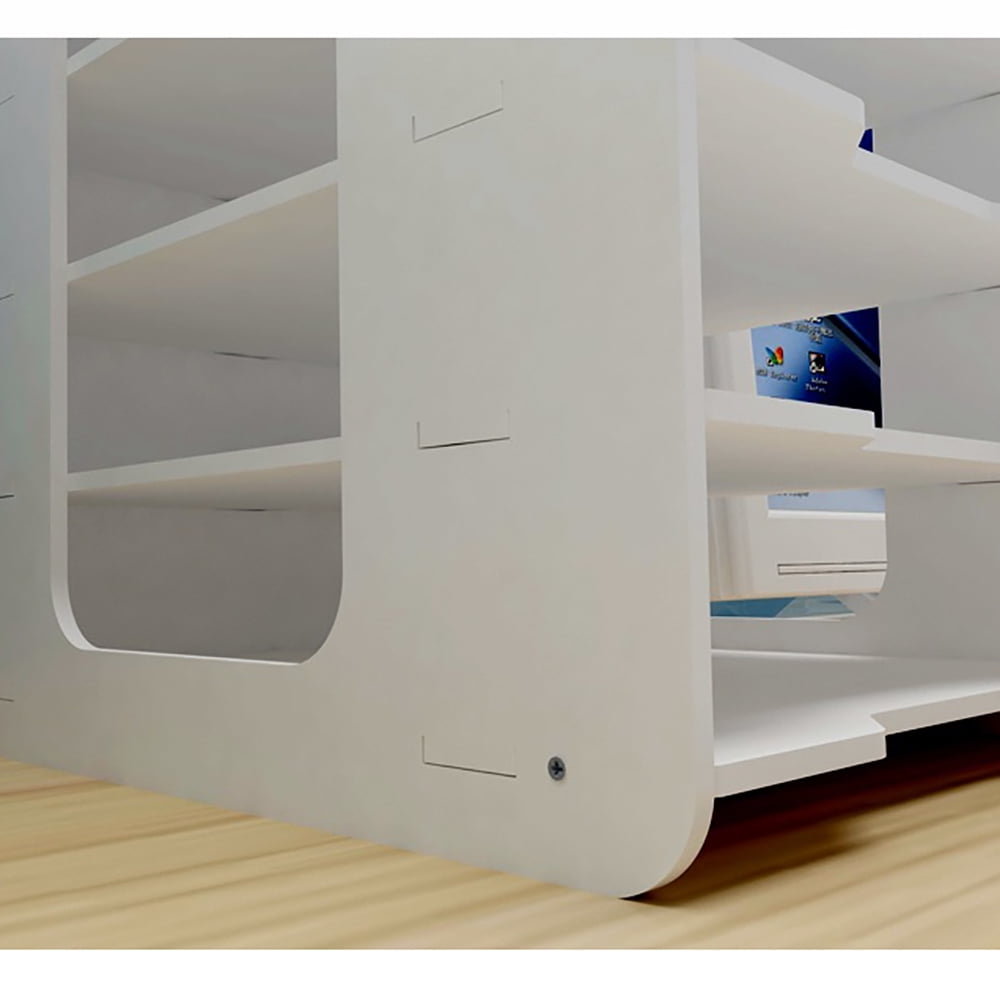 Stackable 12x12 Paper Trays, Easy To Assemble And Clean For A Neat And Organized Home Office