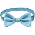 thumbnail image 6 of Xfvqtps Boys Bow Tie Solid Color Bowties Adjustable Neckties for Uniform School Party Light Blue, 6 of 7
