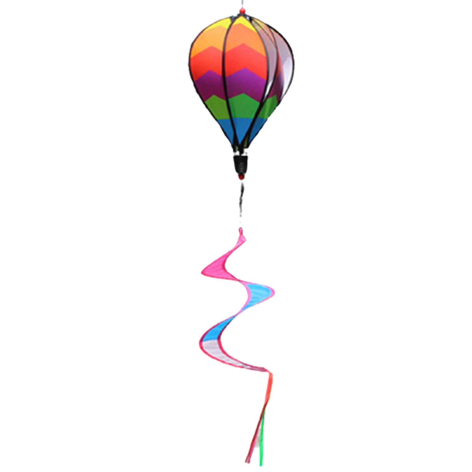 Details about   Garden Random Outdoor Yard Decor Hot Air Balloon Rainbow Sequins Wind Spinners 