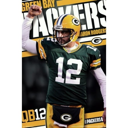 Green Bay Packers Wall Art green bay packers - aaron rodgers 2013 poster print (24 x 36 Green Bay Packers Wall Art green bay packers - aaron rodgers 2013 poster print (24 x 36