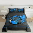 thumbnail image 2 of Manfei Boys Sport Theme Bedding Comforter Set,Teens Basketball Gamer Twin Comforter Sets,Blue Gray Bedding Set For Teens,Luxury Bedroom Decor Reversible,2 Pieces, 2 of 8