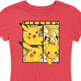 thumbnail image 3 of Pokémon - Pikachu Poses Art  - Women's Short Sleeve Graphic T-Shirt, 3 of 5