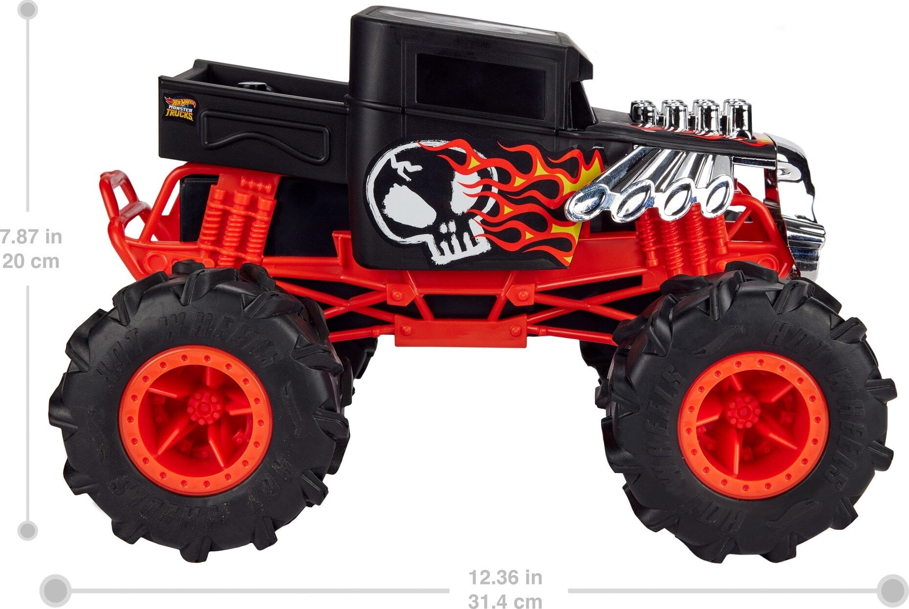 Hot Wheels Monster Trucks RC Battery-Powered Bone Shaker in 1:15 Scale
