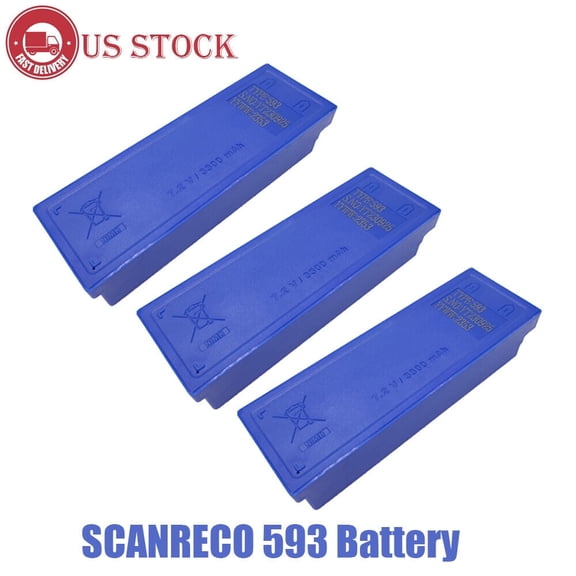 (3-Pack) for Scanreco 593 Battery, 7.2V 3300 mAh Crane Remote Control NIMH Battery Type 593/592 Rechargeable Battery