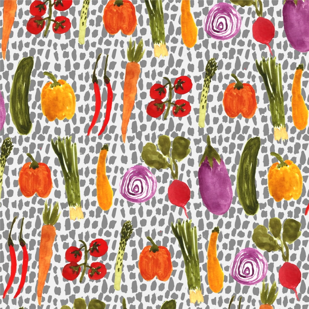 Veggin Veggies Vegetables Pattern Premium Roll Gift Wrap Wrapping Paper