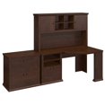 thumbnail image 1 of Yorktown Corner Desk Set with File Cabinet in Antique Cherry - Engineered Wood, 1 of 7