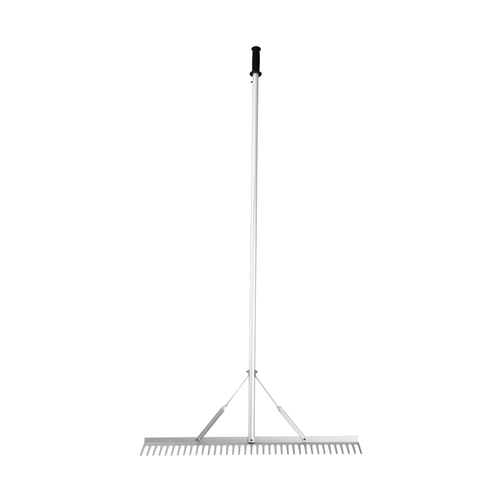 KFFKFF Landscaping Rake 36" Head Aluminum Landscaping Rake 75" Adjustable Handle