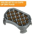 thumbnail image 4 of Neater Pet Brands Raised Neater Slow Feeder - Elevated & Adjustable Feeding Height - Improves Digestion, Stops Obesity, and Slows Down Eating, 2.5 Cups, Gunmetal, 4 of 10