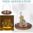 thumbnail image 6 of DIY 5.5x5inch Eternal Transparent Flower Glass Cover Cloche Dome Micro Landscape with Solid Wood Base Mixed Color DIY, 6 of 8