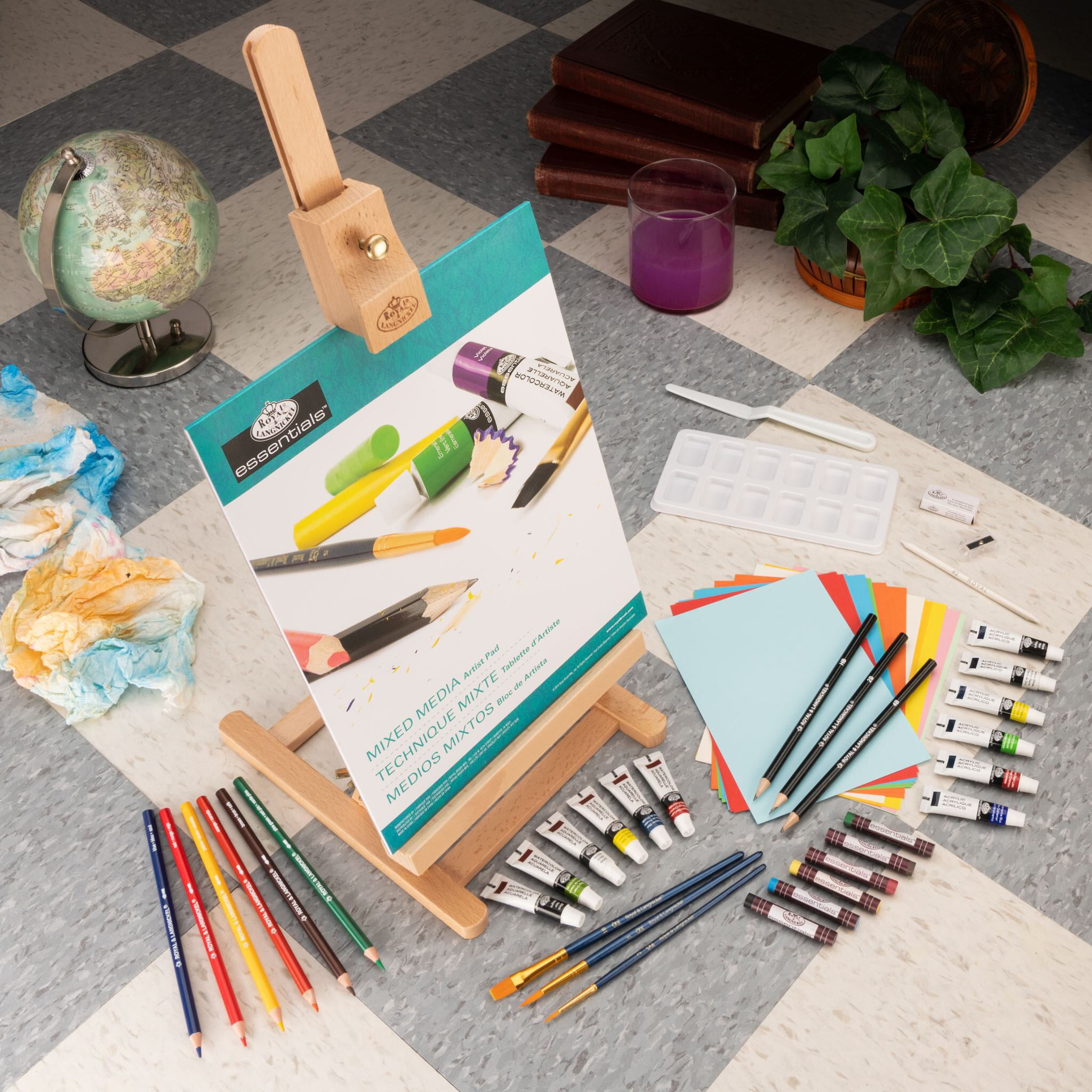 Royal & Langnickel Mixed Media H-Frame Easel Art Set - 52pc