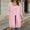 Pink, variant on WIZUTIZ Women's Solid Color Oversized Zip Up Hoodie Long Coat Long Sleeve Pockets Loose Fit Casual Winter Warm Sweatshirt Outerwear