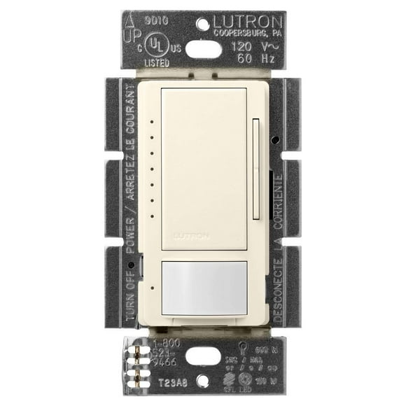 Interruptor de intensidad con sensor de movimiento Lutron Maestro MSCL-OP153M-BI