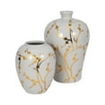 thumbnail image 5 of Sagebrook Home Ceramic Glass Jar with Floral Chinoiserie Design, 5 of 9