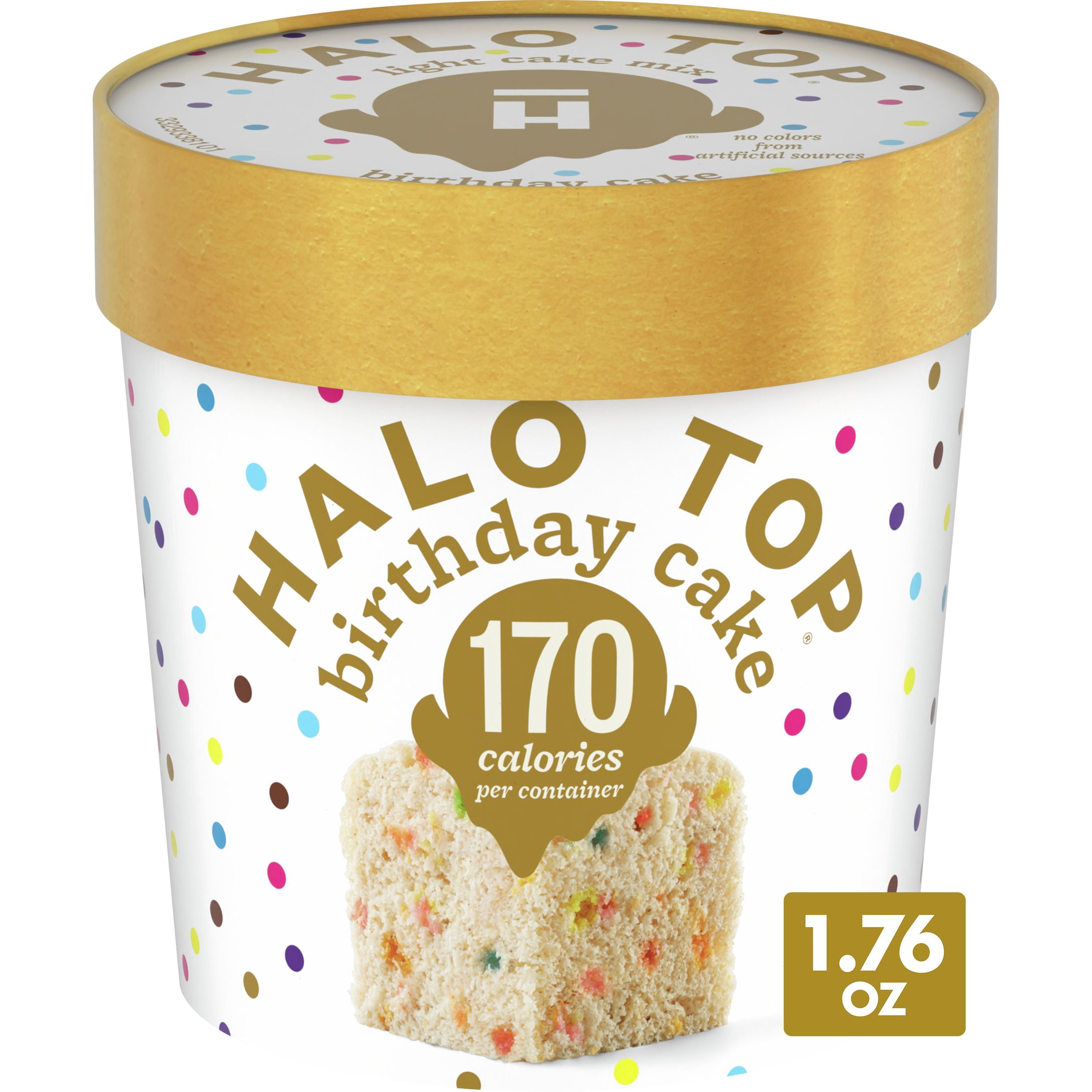 Halo Top Single Serving Birthday Cake Light Cake Mix, 1.76 oz.