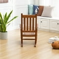 thumbnail image 5 of BplusZ Paint Wood Child's Porch Rocker Rocking Chair Indoor, Brown, 5 of 8