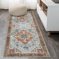 thumbnail image 6 of Area RugsVintage Boho Rugs,Vintage Oriental Floral Print Rug Vintage Rug Floral Print Washable Rug, for Living Room, Bedroom, Bathroom, Kitchen, Floor Decoration Carpet Mat red 8X10ft, 6 of 9