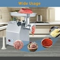 thumbnail image 7 of 2025 New Commercial Electric Meat Grinder, Stainless Steel Meat Mincer Max Yield 265lbs/H with 200r/m by 800W, Heavy Duty Sausage Stuffer with 2 Blades 2 Grinding Plates (6mm 8mm) for Kitchen, 7 of 7