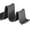 Gray, variant on Hutzler Compact Pot Lid Stand and Spoon Rest, Space Saving Design, Red
