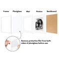 thumbnail image 6 of Americanflat 16x20 Picture Frame with Polished Plexiglass with 11x14 Mat 5 Pack Display Photo Galleria - White, 6 of 8
