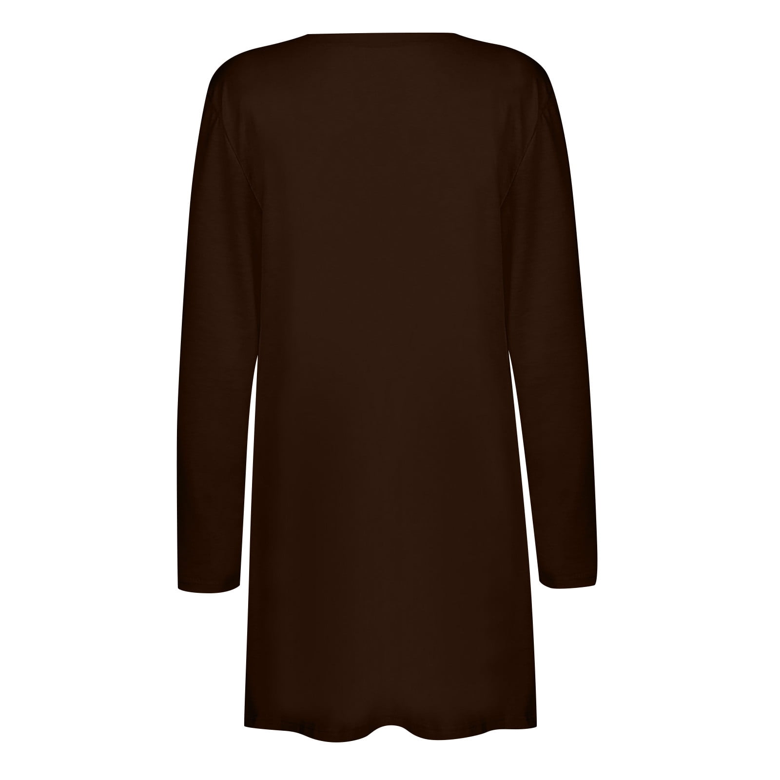 Dyegold Women's Open Front Lightweight Cardigan Long Sleeve Solid Color Oversized Sweater Cardigans Jackets Loose Outwear - image 4