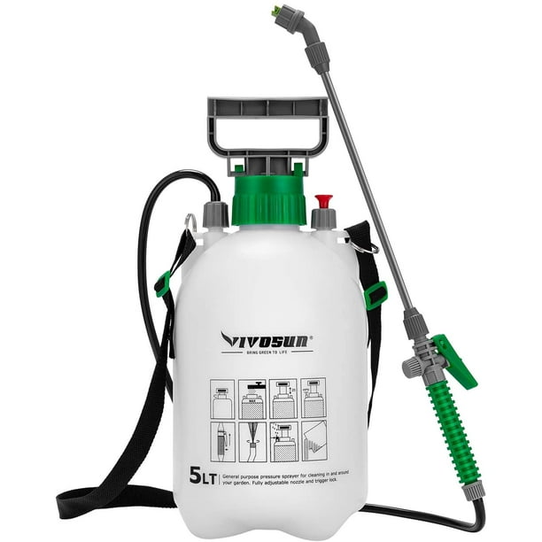 VIVOSUN 1 Gallon Lawn and Garden Pump Pressure Sprayer with Pressure