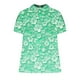 thumbnail image 2 of Tops de Manga Corta para las Mujeres Suelto Ajuste Casual Cortado Manga Corta Blusa de Impresión, Camisa Suelta de Cuello Redondo de Poliéster, Lavado a Mano Primavera Verano, 2 of 5