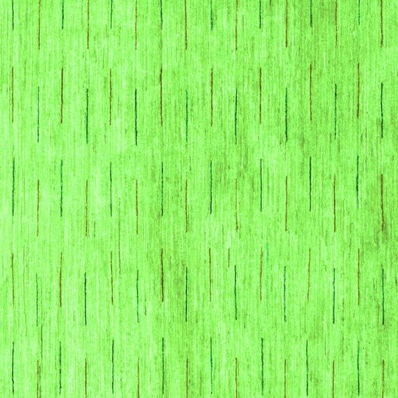 Ahgly Company Indoor Square Solid Green Modern Area Rugs, 4' Square