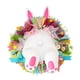 thumbnail image 3 of Corona de Pascua hecha a mano para puerta, con orejas de conejo, para decoración de pared y hogar. D, 3 of 7