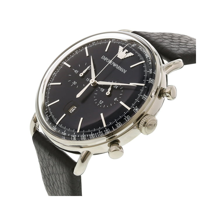 Armani Men\'s Black Dial Watch AR1828 