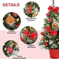 thumbnail image 6 of Jripae Tabletop Christmas Tree,16 inch Mini Artificial Pre-lit Christmas Tree with Battery Powered LED String Lights Christmas Decorations Indoor Xmas Office Home Decor, 6 of 8