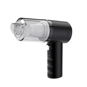 Yulier Nettoyeur à vide de voiture, 3000PA Sutions puissantes Boutonneur d'aspiration portatif et Air Duster, 2 Dans 1 Nettoyeur à vide portable avec multi-nezzles pour voiture, maison, bureau, animal de compagnie