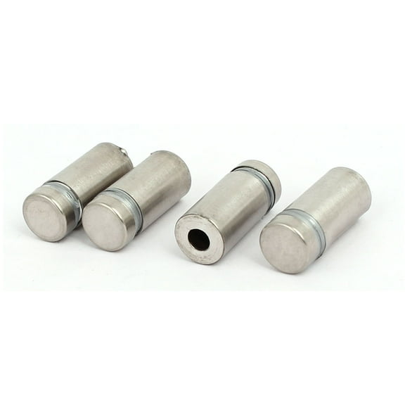 Unique Bargains12mmx25mm Stainless Steel Glass Table Spacers Standoff Fixing Screws Bolts 4pcs