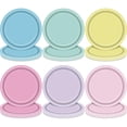 thumbnail image 1 of 48 platos de papel pastel – Platos de postre desechables de color macaron de 7 pulgadas en rosa, azul, amarillo, verde, morado y rosa claro para fiestas de cumpleaños, baby shower, bodas y, 1 of 4