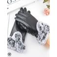 thumbnail image 3 of Luxtrada Winter Gloves Touchscreen Warm Thermal Soft Lining Elastic Cuff Texting Anti-Slip for Women (Black), 3 of 8