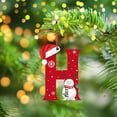 thumbnail image 4 of 2D Acrylic Christmas Tree 26 Letter Pendant Decorative Gift Family Christmas Party Pendants, 4 of 6