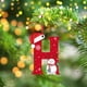 thumbnail image 4 of Adornos navideños, adornos navideños, regalos navideños, árbol de Navidad acrílico 2D, colgante de 26 letras, regalo decorativo, colgantes para fiestas navideñas familiares, objetos colgantes, 4 of 6