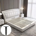 thumbnail image 4 of Adjustable Metal Bed Legs, Set of 2, Universal Fit for Bed Frames, Compatible with Metal Slats, Wardrobes, Sofas, Height 18-33cm (Gray), 4 of 5