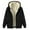 Black, variant on WMTBSRSW Winter Warm Coat for Men Midweight Fleece Full Zip Hoodies Sweatshirt Sherpa Lined Open Front Cardigan Jackets with Hood Black Large