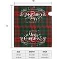 thumbnail image 4 of Housses de Boîte aux Lettres à Carreaux Buffle Rouges et Verts Magnétiques Grande Taille 21 Pouces X 25.5 Pouces Décorations de Noël, 4 of 6