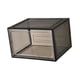 thumbnail image 3 of Caja de almacenamiento de zapatos, contenedor organizador de almacenamiento de zapatos, contenedor de zapatillas visibles a prueba de polvo, vitrina puerta lateral negra, 3 of 8